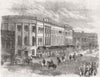 NEW ZEALAND. Auckland Hotel, Kolkata 1858 old antique vintage print picture