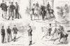 AUSTRALIA. Black trackers, Victoria 1881 old antique vintage print picture