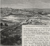 JERUSALEM. Jerusalem and Siloam, from the Hill of Evil Counsel 1882 old print