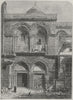 JERUSALEM. Church of the Holy Sepulchre 1882 old antique vintage print picture