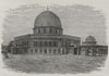 JERUSALEM. The Mosque of Omar 1882 old antique vintage print picture