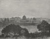 JERUSALEM. View of Jerusalem from the East 1882 old antique print picture