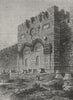 JERUSALEM. The Golden Gate 1882 antique vintage print picture