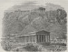 ATHENS. The Temple of Theseus 1882 old antique vintage print picture