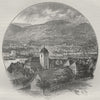 BERGEN. Bergen 1882 old antique vintage print picture