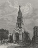 LYON. Notre Dame de Fourvieres 1882 old antique vintage print picture