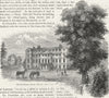 TWICKENHAM. Twickenham Park House 1888 old antique vintage print picture