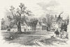 SURREY. Stanwell village green 1888 old antique vintage print picture