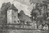 EALING. Perivale Church, Exterior 1888 old antique vintage print picture