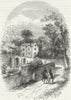 HAREFIELD. Harefield Place (from an earlier 1815 print) 1888 old antique
