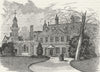 HERTFORDSHIRE. Aldenham House 1888 old antique vintage print picture