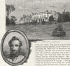 ESSEX. Epping. Copped Hall; Lord Lytton 1888 old antique vintage print picture