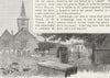 CHIGWELL. Chigwell Church. Essex 1888 old antique vintage print picture