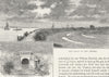 DAGENHAM. The Walls of the Thames 1888 old antique vintage print picture