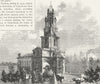 LIMEHOUSE. Limehouse Church 1888 old antique vintage print picture