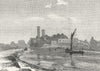HACKNEY.  At Lea Bridge, Lea river 1888 old antique vintage print picture