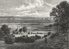PLUMSTEAD. Plumstead Church and Marshes in 1854 1888 old antique print picture