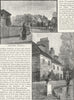 BECKENHAM. Shortlands; Kent House farm 1888 old antique vintage print picture
