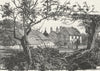 SURREY. Farley Court 1888 old antique vintage print picture