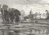 CARSHALTON. Carshalton 1888 old antique vintage print picture