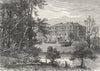 CARSHALTON. Carshalton House 1888 old antique vintage print picture