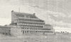 EPSOM RACES. Epsom Grand Stand. Surrey 1888 old antique vintage print picture