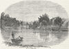 HAM AND PETERSHAM. Twickenham Ferry 1888 old antique vintage print picture