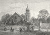LONDON. Petersham Church 1888 old antique vintage print picture