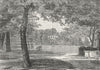 KEW. Kew Green 1888 old antique vintage print picture