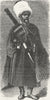 UKRAINE. Caucasus. Cossack 1880 old antique vintage print picture