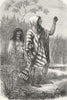 BRAZIL. Zummate Indians of Upper Trombetas 1880 old antique print picture