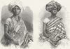 BRAZIL. African Belles in Brazil 1880 old antique vintage print picture