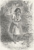 BRAZIL. Trombetas. Cafuzo Girl 1880 old antique vintage print picture