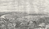 SRI LANKA. Harbour of Point De Galle 1880 old antique vintage print picture