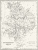HUNTS. Huntingdonshire. Fullarton 1844 old antique vintage map plan chart