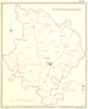 HUNTS. Huntingdonshire. Creighton Walker 1835 old antique map plan chart