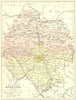 HEREFORD. Philip 1898 old antique vintage map plan chart