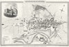 CHESHIRE. Ashton under Lyne. Town Plan Wm Wales c1825 old antique map chart