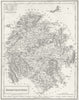 HEREFORD. Herefordshire. Hall 1831 old antique vintage map plan chart