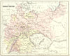 GERMANY. German Empire. PHILIPS Hughes  1892 old antique map plan chart