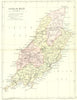 IOM. Isle of Man. Philip 1890 old antique vintage map plan chart