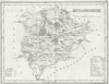 RUTLAND. Rutlandshire. Archer Dugdale c1840 old antique vintage map plan chart