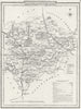 RUTLAND. Rutlandshire. Dugdale Cole Roper c1840 old antique map plan chart