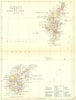 SCOTLAND. Orkney & Shetland Islands. Philip 1891 old antique map plan chart