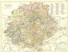 SCOTLAND. Perth. Perthshire. Philip 1891 old antique vintage map plan chart
