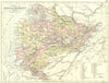 SCOTLAND. Ross Cromarty. Philip 1891 old antique vintage map plan chart