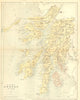 SCOTLAND. Argyle & Bute. Virtue 1860 old antique vintage map plan chart