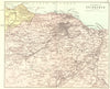 SCOTLAND. Area of Edinburgh. Philip 1891 old antique vintage map plan chart
