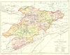 SCOTLAND. Linlithgow. Linlithgowshire; Philip 1891 old antique map plan chart
