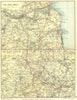 TYNE PORTS, BLACK COUNTRY. Durham Staffs; Philip 1898 old antique map chart